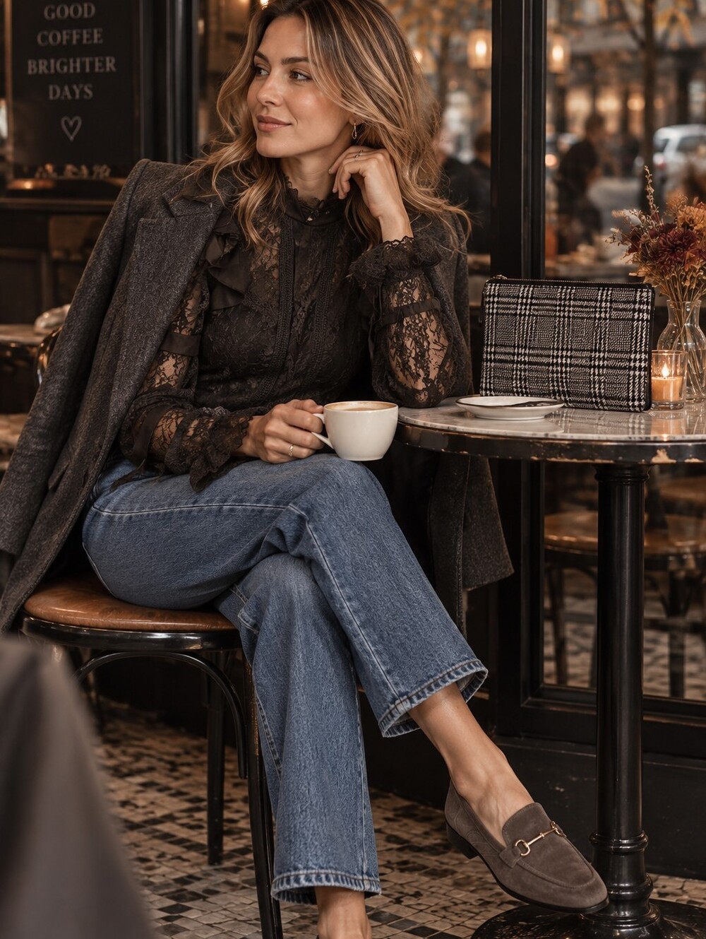 Elegant Lace Long Sleeve Top